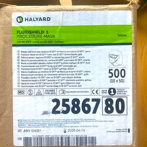 Halyard Fluidshield 1 Procedure Mask.